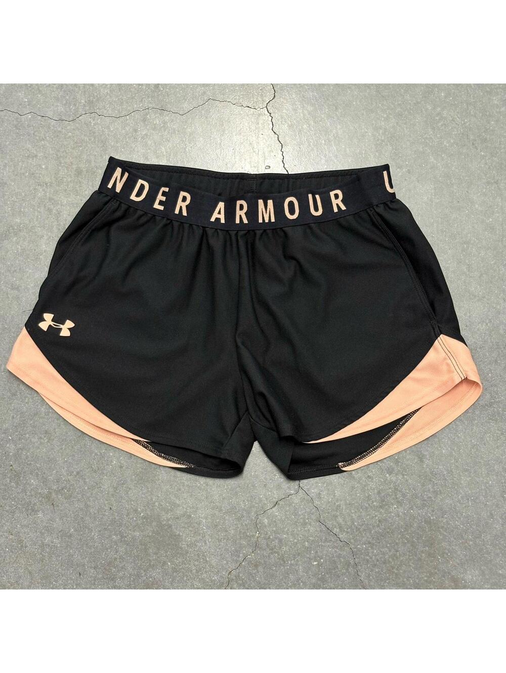 Under Armour Black/Pink Track Shorts